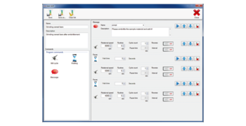 Software P-11Control for automatic control of the Knife Mill via the integrated USB port